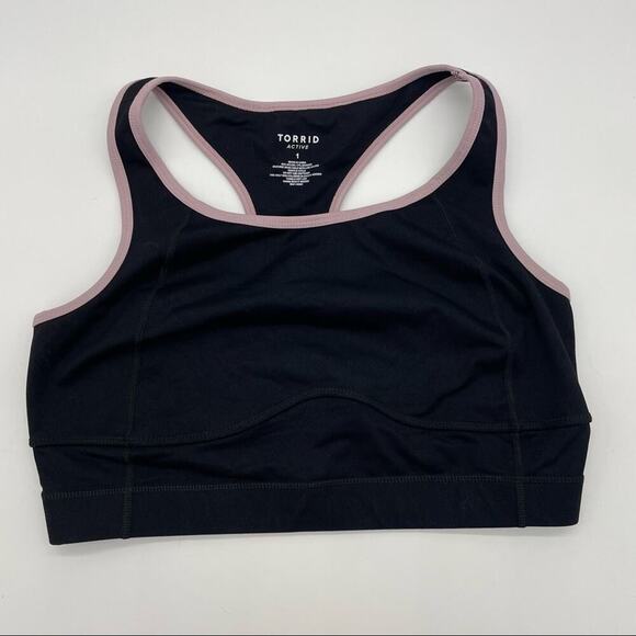 Torrid Active Black Sports Bra EUC - Picture 1 of 8
